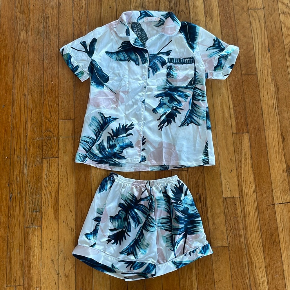 Floral pajama set